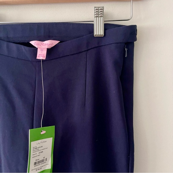 Lily Pulitzer Alessa Dinner Navy Pants Size 00 - Picture 5 of 9